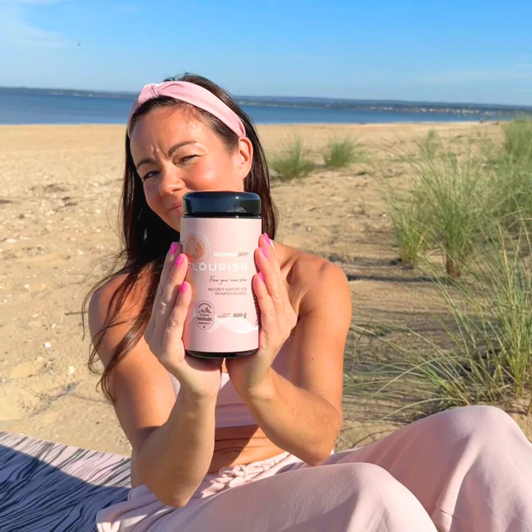 Mountaindrop® Flourish 600g | Naisen Elinvoiman Luonnollinen Vahvistaja