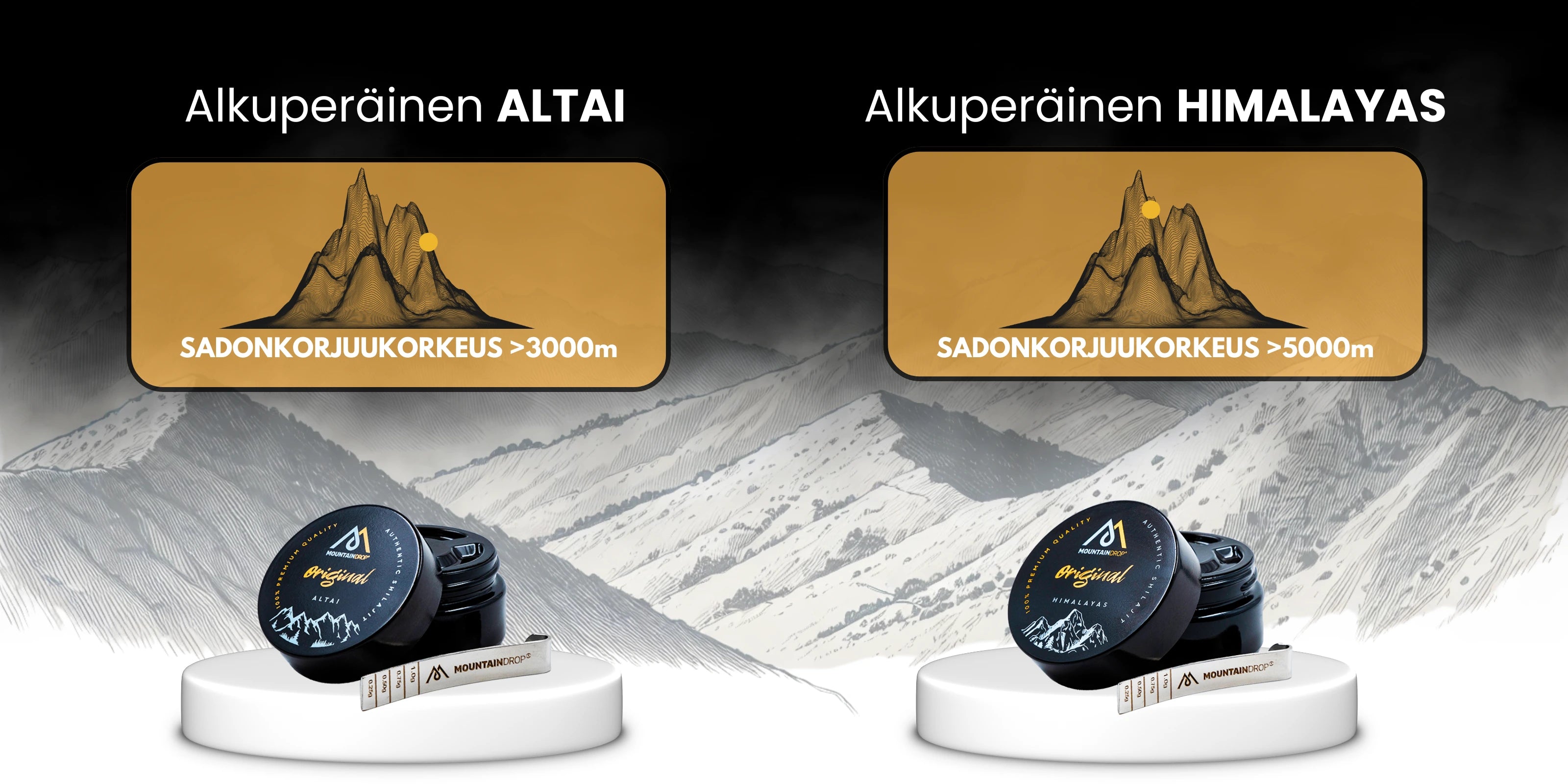 Altai Shilajit kerätään yli 3000 metrin korkeudesta ja Himalajan Shilajit yli 5000 metristä.