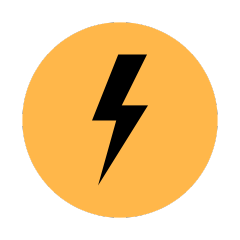 Ikoni jossa salaman kuva. Prime nostaa energiatasoja sen 14 luonnollisen ainesosan avulla.