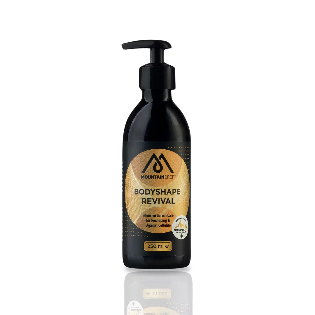 Mountaindrop Bodyshape Revival 250ml – luonnollinen vartalovoide kiinteyttävään ihonhoitoon.