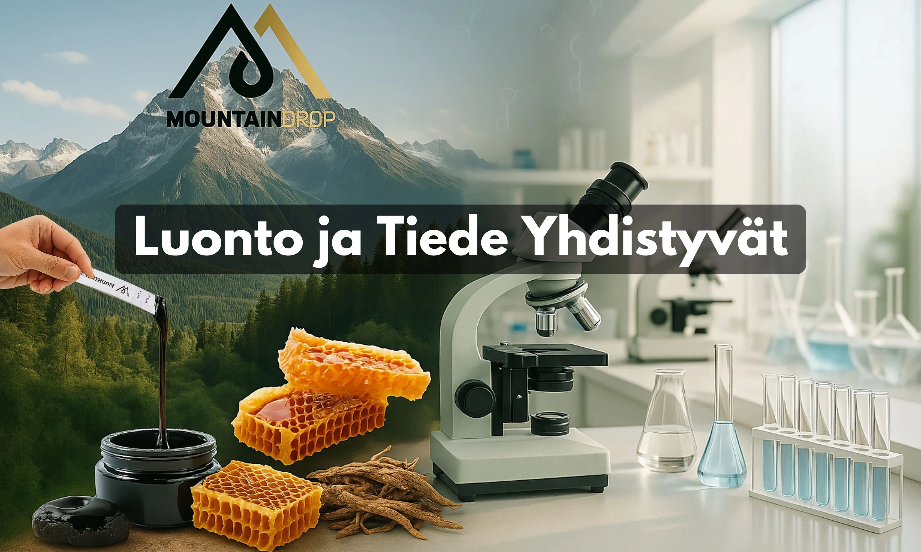 Mountaindropin tuotteiden taustalla on tiede, joka todistaa ainesosien tehokkuutta ja luotettavuutta.