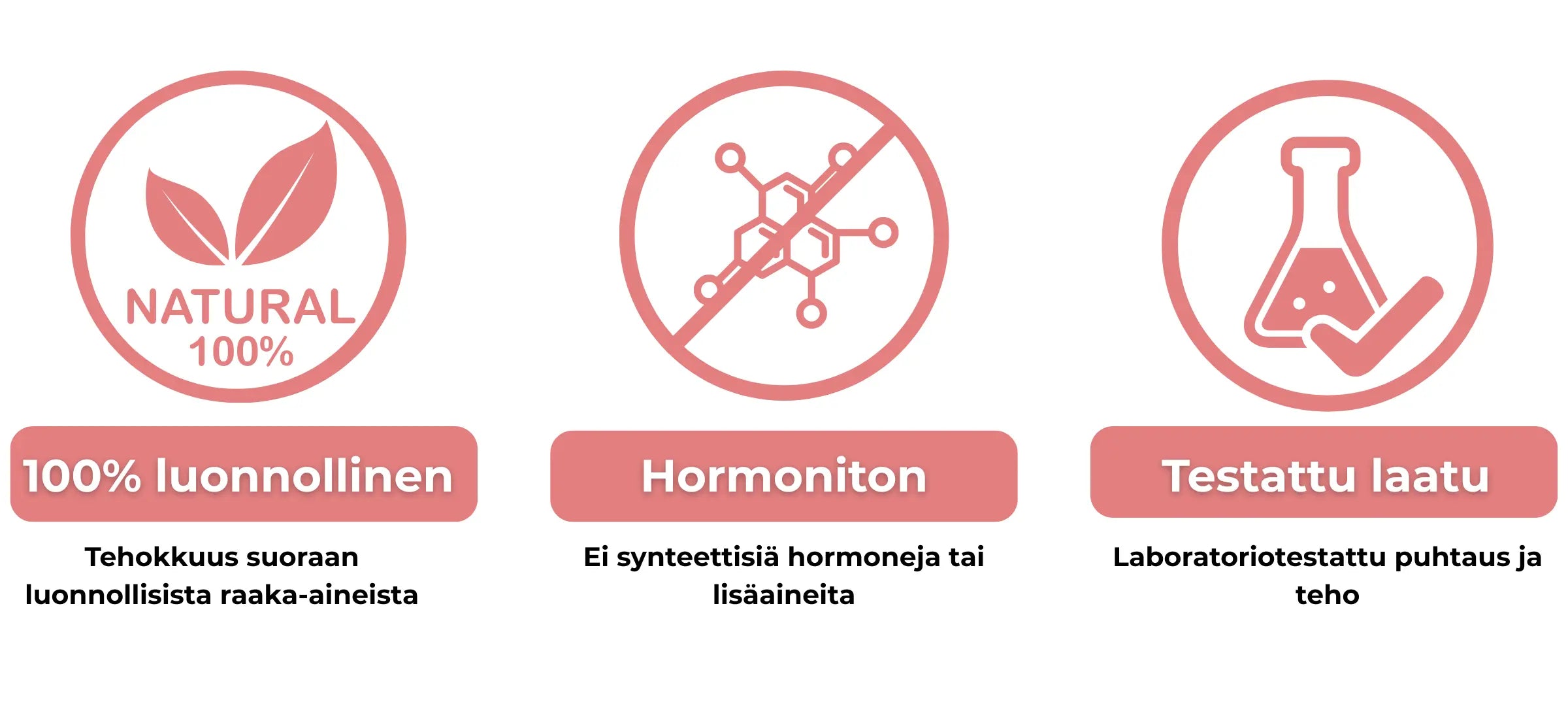 Mountaindrop Flourish on 100 % luonnollinen, täysin hormoniton ja laboratoriotestattu ravintolisä naisen hyvinvoinnin tueksi. Ei sisällä synteettisiä lisäaineita.
